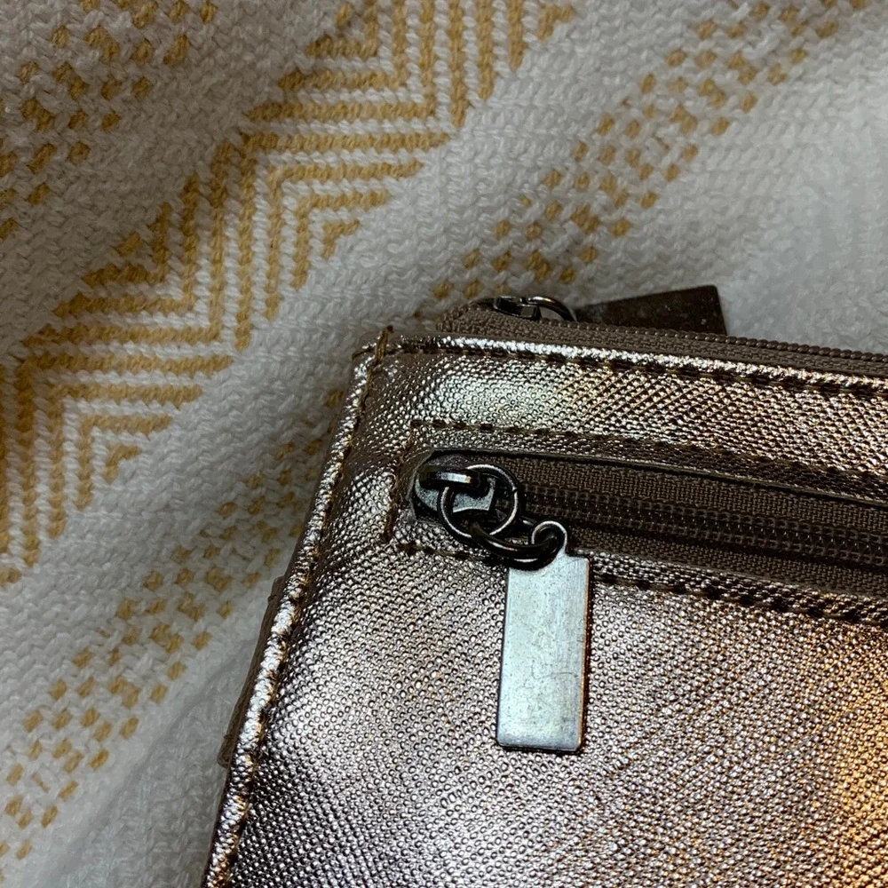 Gold Card Holder Key Wallet - Women's Accessory